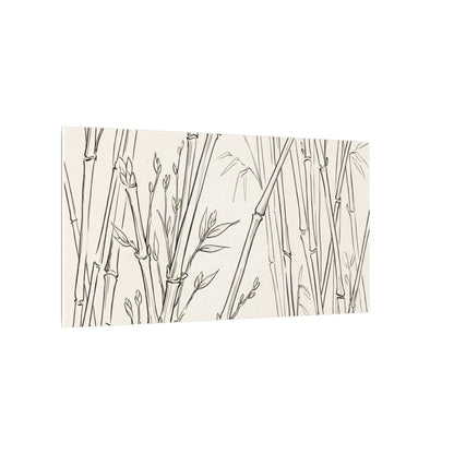 Candlelight Bamboo Grove Canvas Art - Japandi Fukinsei