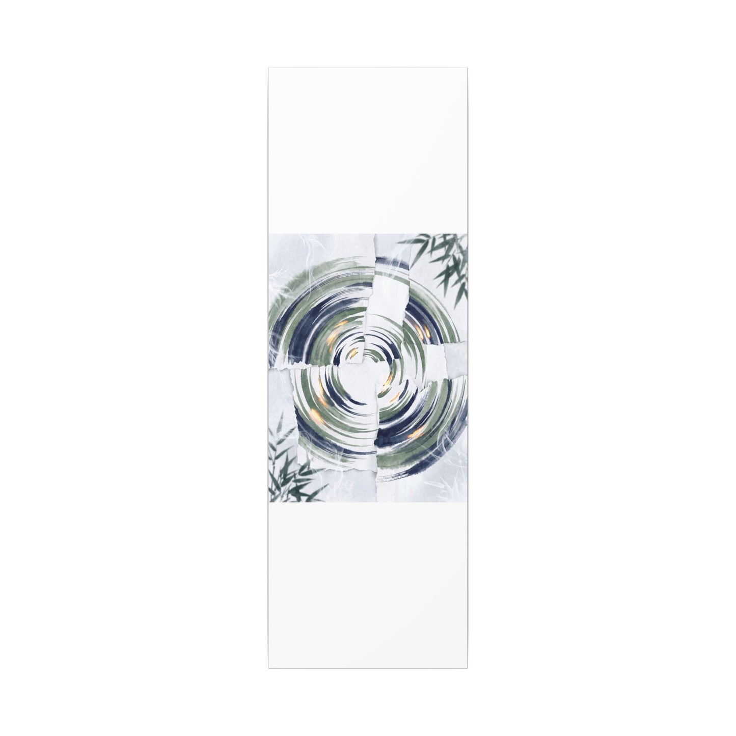 Winter Water Ripple Sumi E Canvas Art | Peaceful Decor