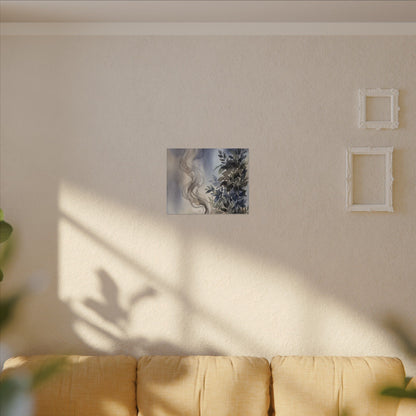 Incense Smoke Summer Canvas Art | Japandi Cozy Design