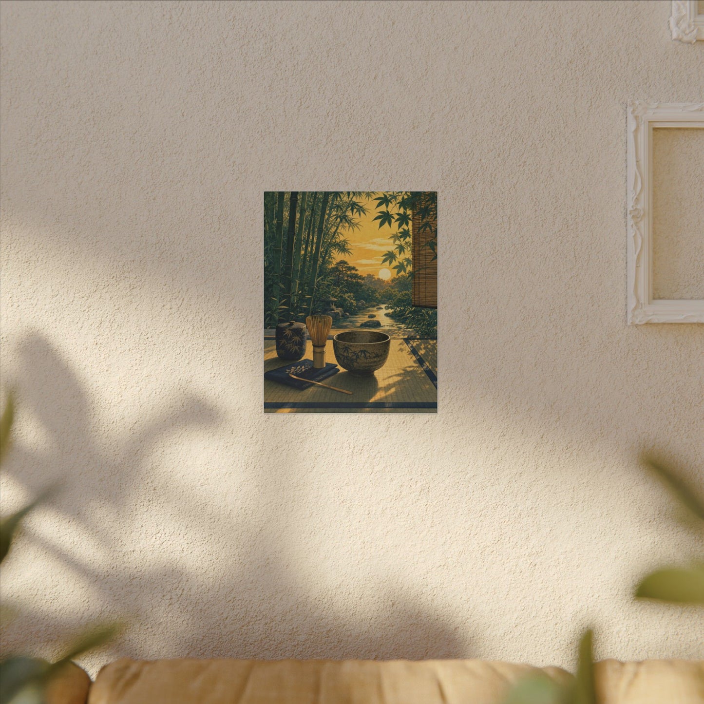 Ma Tea Ceremony Canvas Art - Zen Ukiyo E Inspired