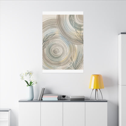 Kanso Water Ripple Canvas Art - Japandi Minimal Line