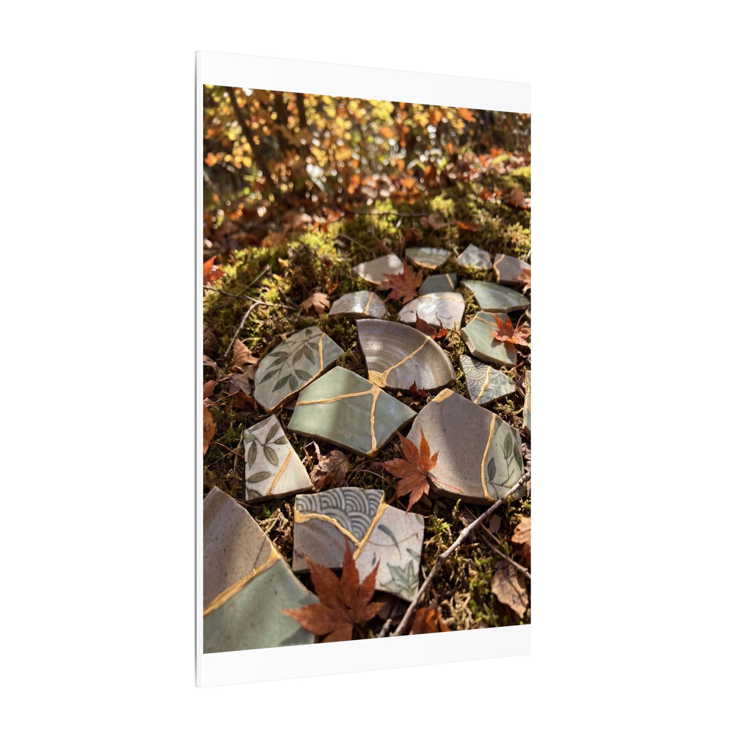 Broken Pottery Japanese Pattern Canvas Art | Elegant Japandi Art