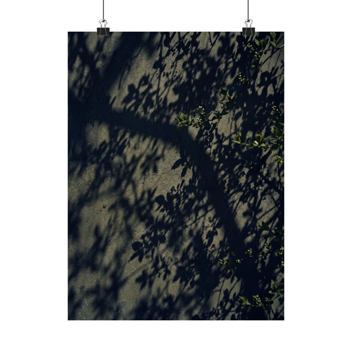 Shadow Play Moody Minimal Wall Art Print | Atmospheric Dark Japandi Art
