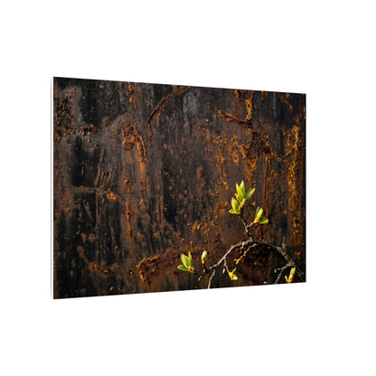 Golden Hour Rust Patina Canvas Art - Dark Japandi Fukinsei