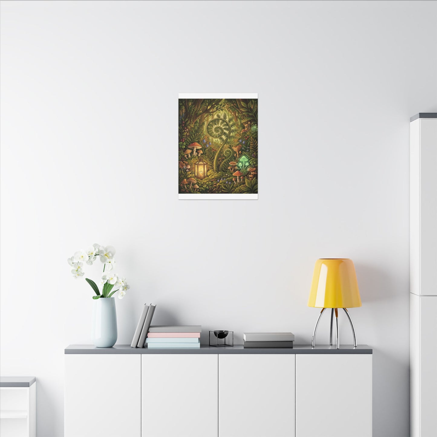 Elegant Ceramic Bowl Canvas Art - Minimal Line Japandi