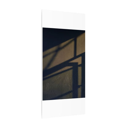 Sophisticated Shadow Play Canvas Art - Moody Minimal Dark Japandi