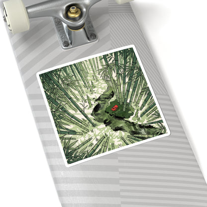 Bamboo Grove Sticker | Spring Zen Ukiyo E Inspired Art
