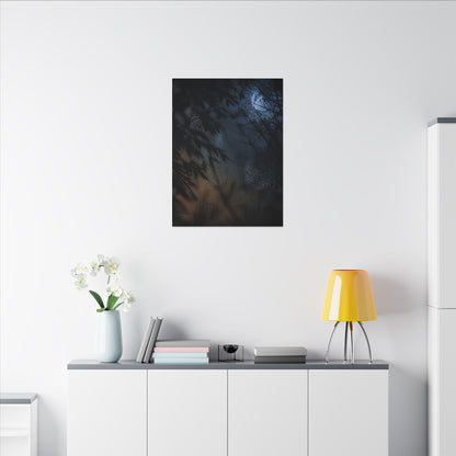 Kanso Shadow Play Canvas Art - Dark Japandi Shadow Zen