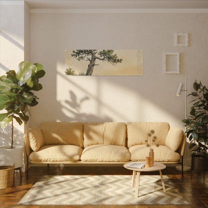 Pine Tree Canvas Art | Summer Japandi Texture Art