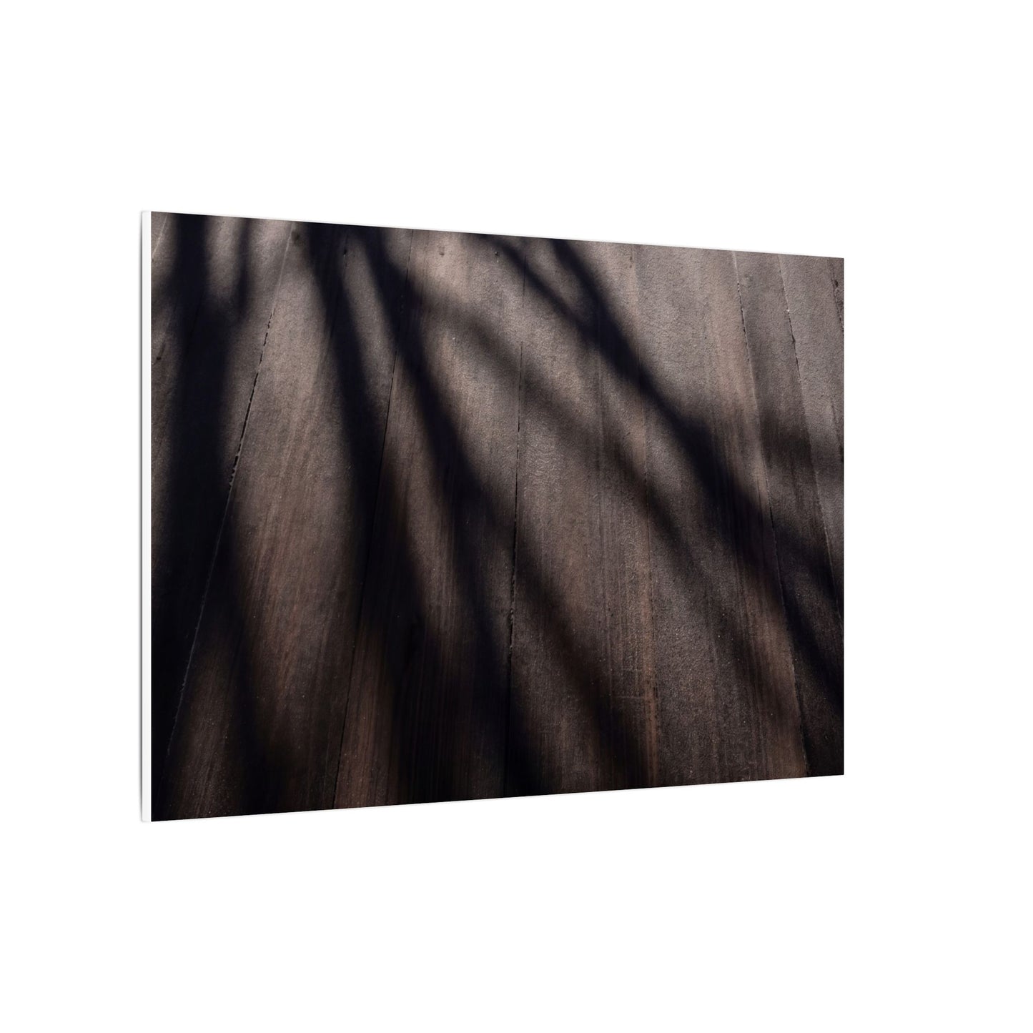 Dark Japandi Shadow Play in Dawn | Moody Minimal Canvas Art
