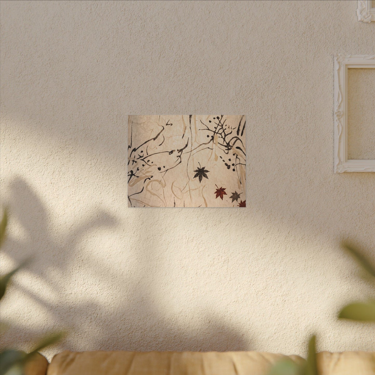 Golden Hour Shoji Screen Canvas Art - Japandi Fukinsei