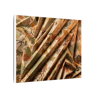 Paper Fold Autumn Canvas Art | Japandi Earthy Design