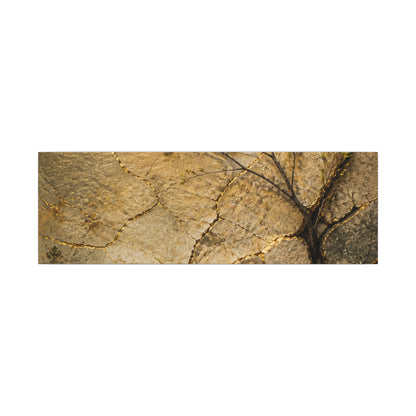Cracked Earth Spring Canvas Art | Japandi Warm Design