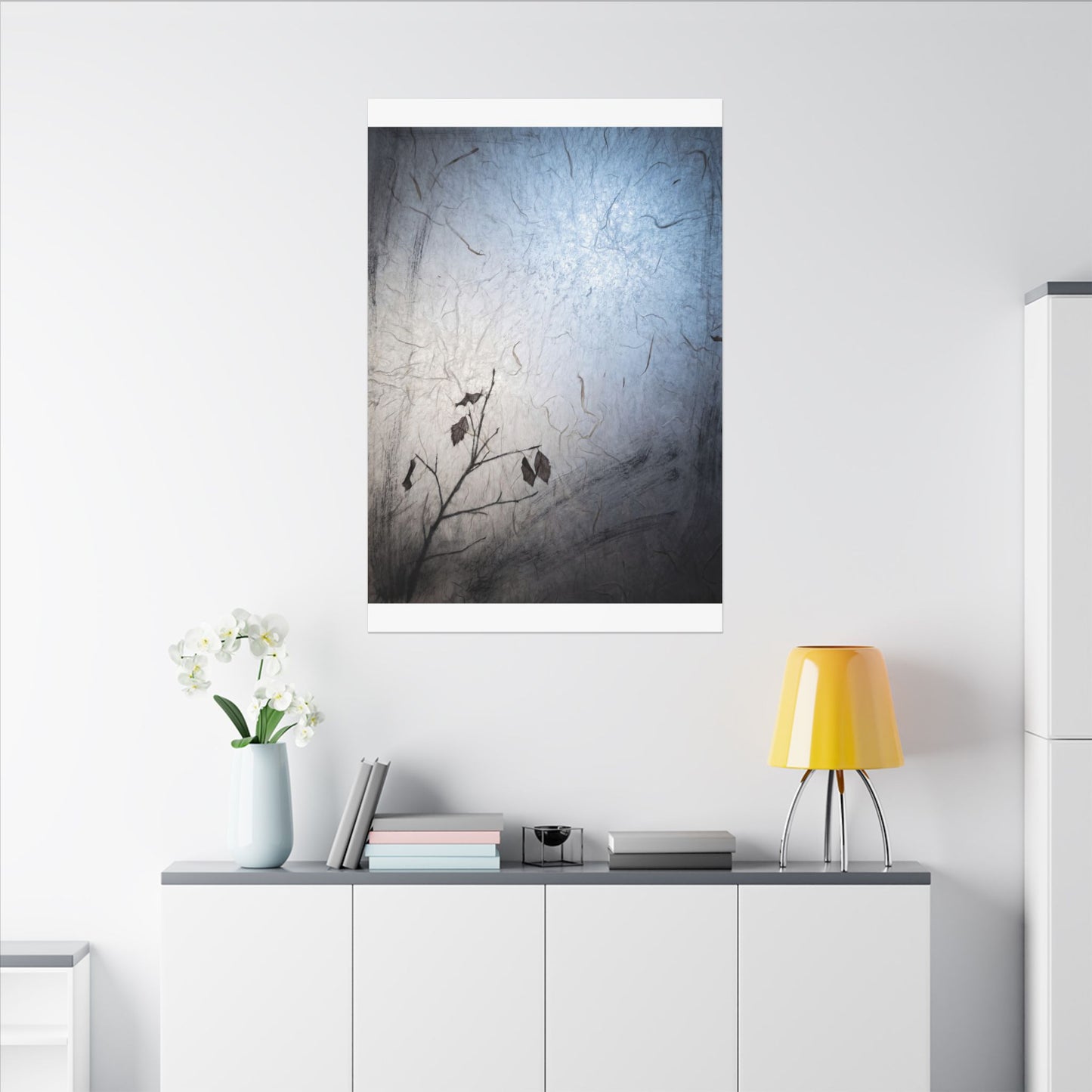 Moonlight Shoji Screen Canvas Art - Japandi Shibui