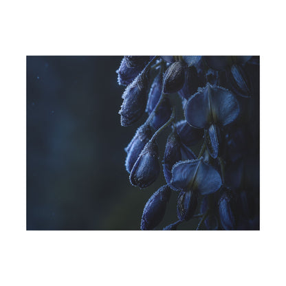 Winter Wisteria Shadow Zen Canvas Art | Atmospheric Decor