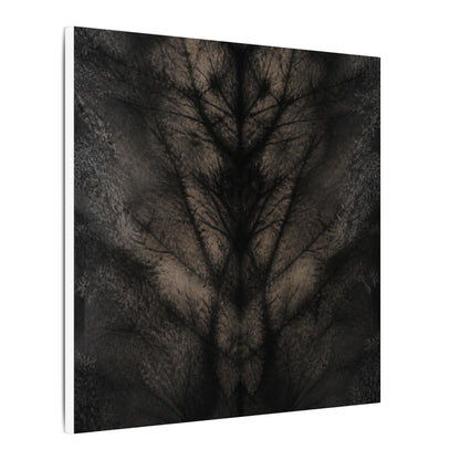 Seijaku Shadow Play Canvas Art - Dark Japandi Charcoal Ink