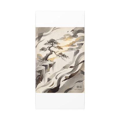 Golden Hour Pine Tree Canvas Art - Japandi Seijaku