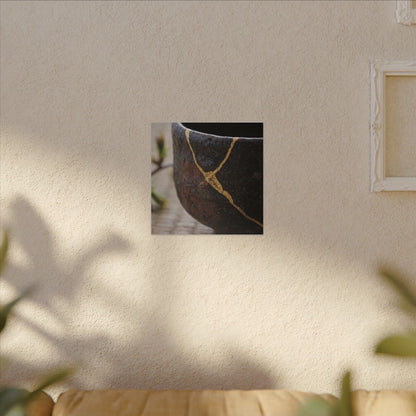 Dawn Tea Ceremony Canvas Art - Kintsugi Mono No Aware