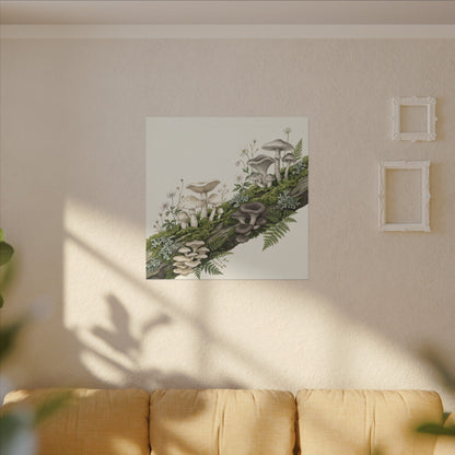 Dried Flowers Spring Canvas Art | Japandi Neutral Design