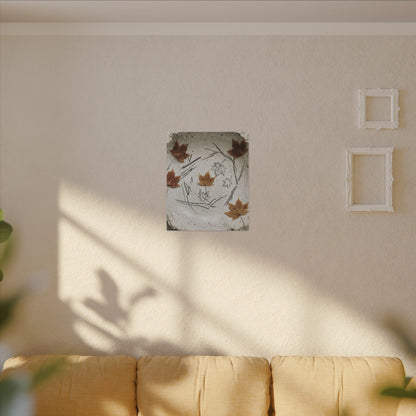 Ceramic Bowl Autumn Canvas Art | Japandi Elegant Design