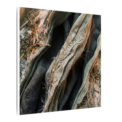 Silk Drape Winter Canvas Art | Japandi Cozy Design
