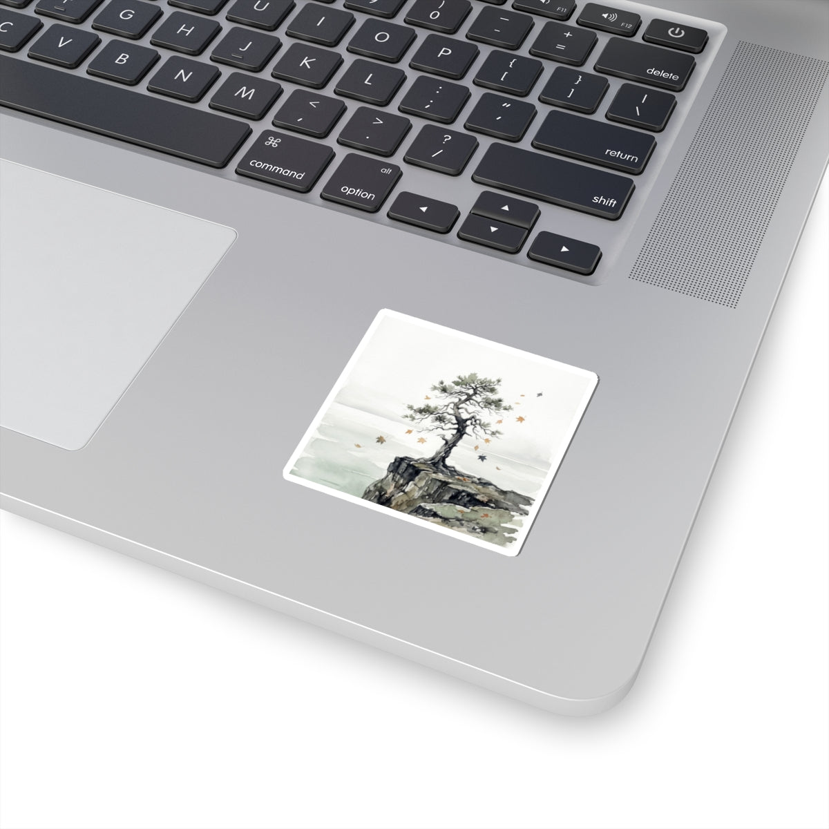 Pine Tree Sticker | Autumn Japandi Watercolor Art