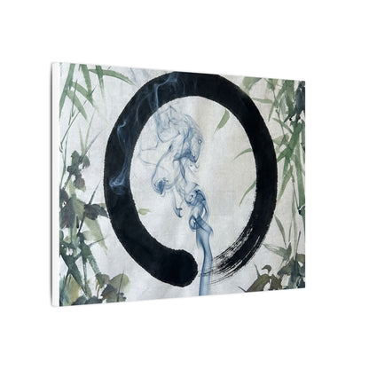 Zen Incense Smoke in Moonlight | Enso Canvas Art