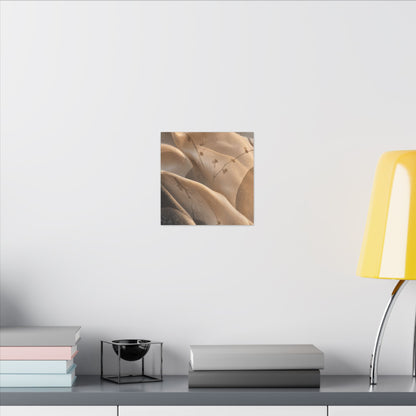 Japandi Silk Drape in Golden Hour | Japanese Pattern Canvas Art