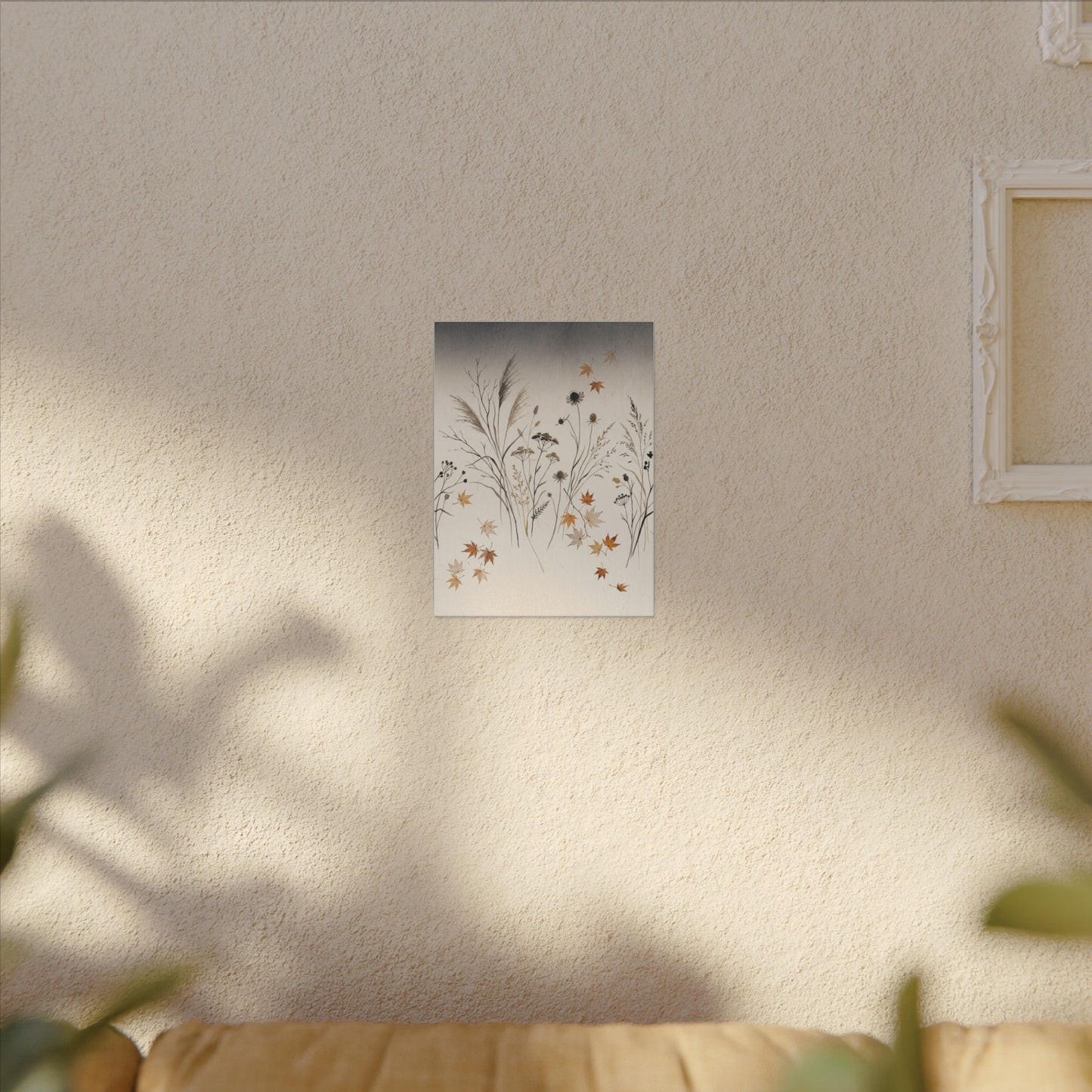 Dawn Dried Flowers Canvas Art - Japandi Kanso