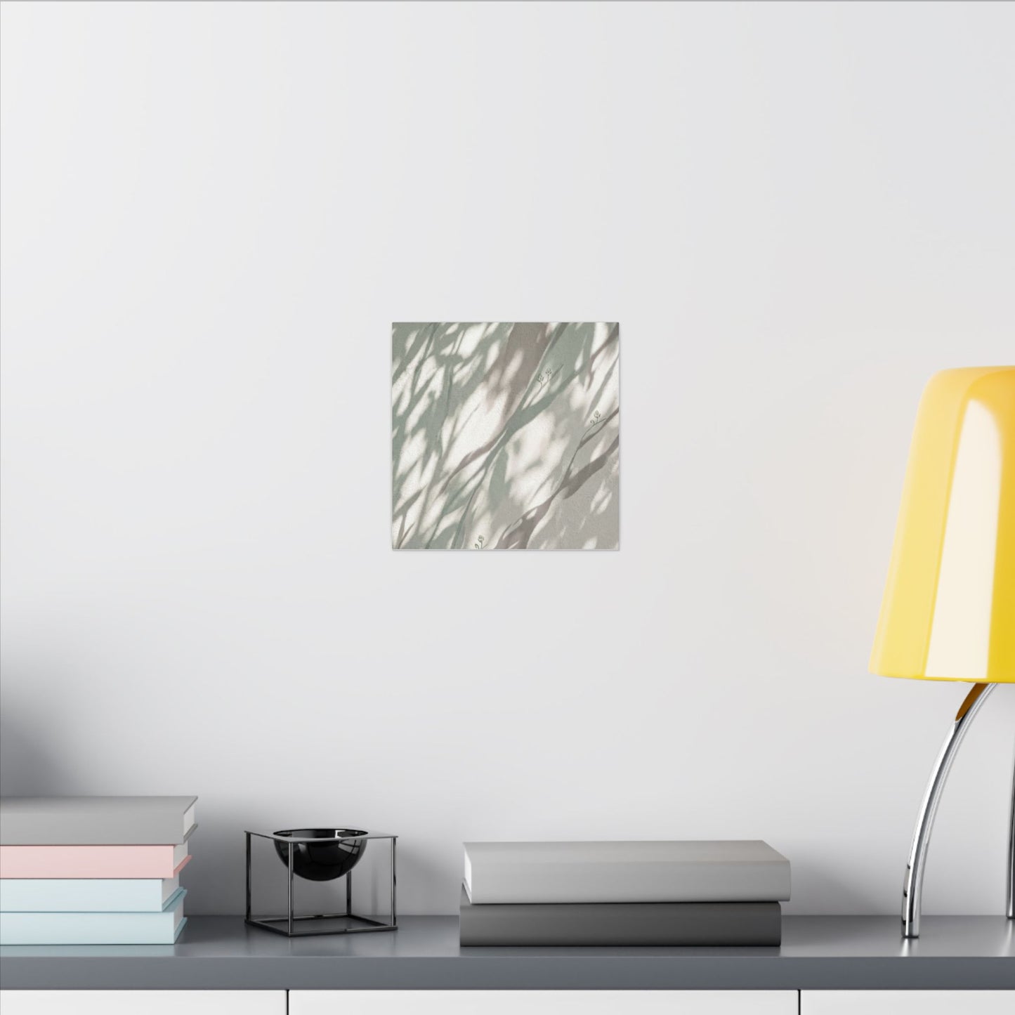 Japandi Shadow Play in Dappled | Japanese Pattern Canvas Art