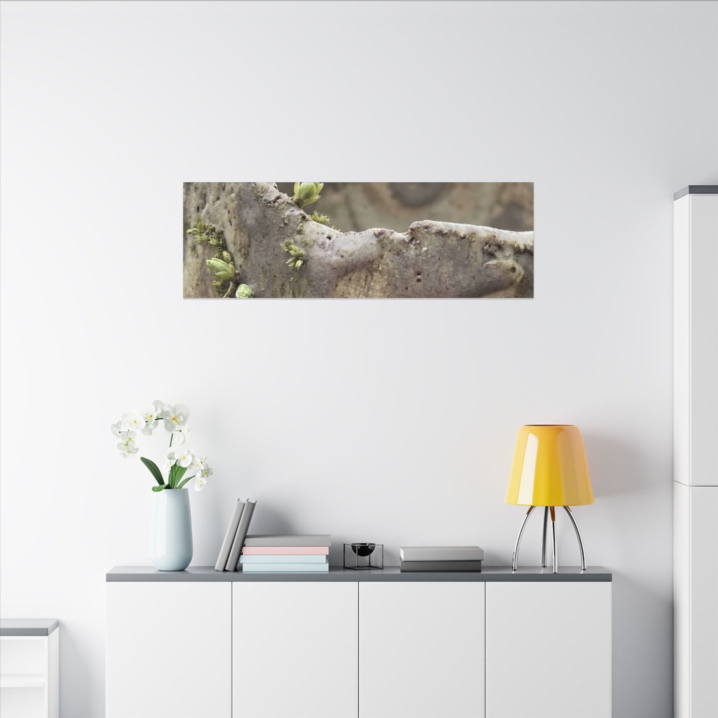 Overcast Ceramic Bowl Canvas Art - Japandi Fukinsei