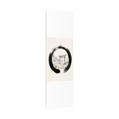 Spring Torii Gate Enso Canvas Art | Tranquil Decor