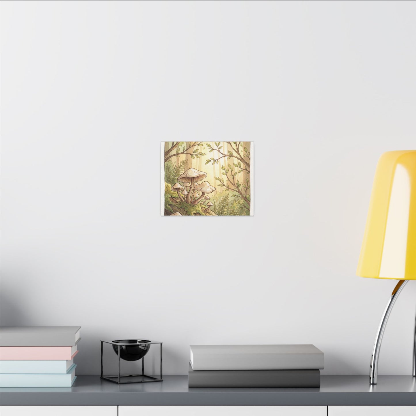 Spring Wild Mushrooms Mushroom Illustration Canvas Art | Cozy Decor