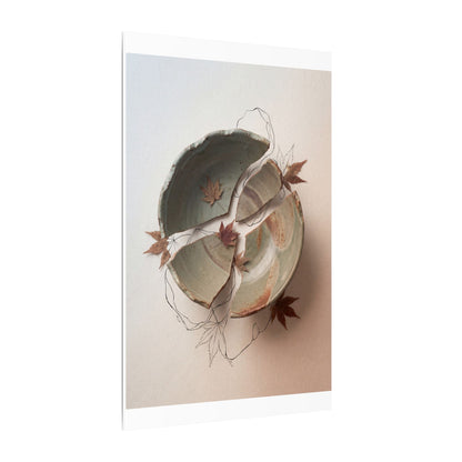 Dawn Ceramic Bowl Canvas Art - Japandi Fukinsei