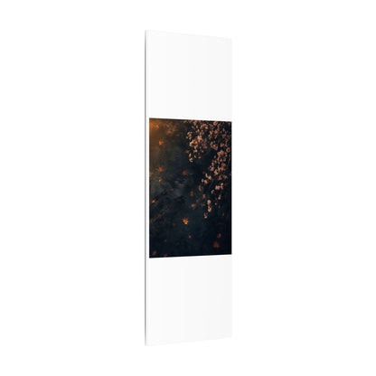 Golden Hour Cherry Blossom Canvas Art - Dark Japandi Kanso