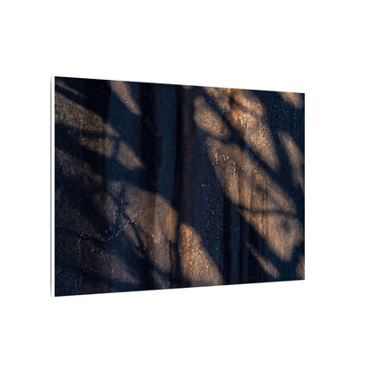 Dark Japandi Shadow Play in Golden Hour | Shadow Zen Canvas Art