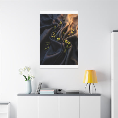 Spring Silk Drape Moody Minimal Canvas Art | Luxurious Decor