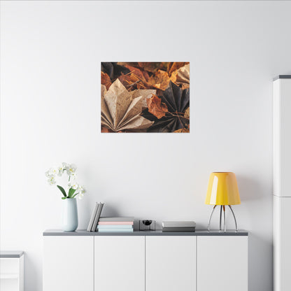 Paper Fold Texture Canvas Art | Elegant Japandi Art