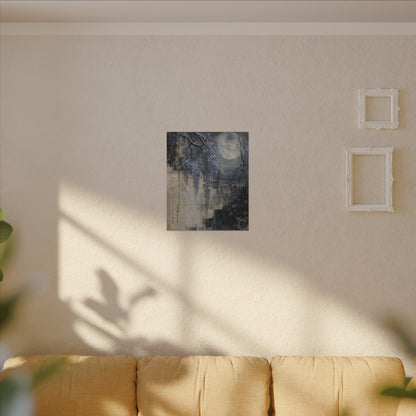 Winter Wisteria Texture Canvas Art | Elegant Decor