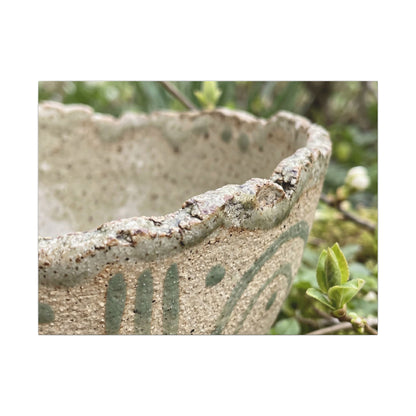 Elegant Ceramic Bowl Canvas Art - Japanese Pattern Japandi
