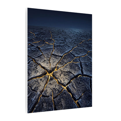 Cracked Earth Broken Beauty Canvas Art | Artful Kintsugi Art