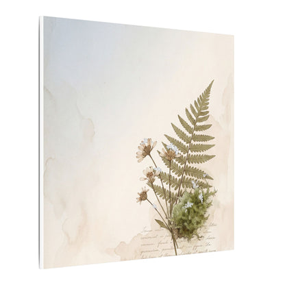 Winter Moss Close Up Herbarium Canvas Art | Enchanting Decor