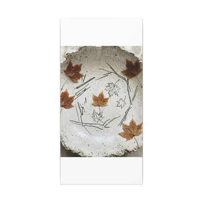 Ceramic Bowl Autumn Canvas Art | Japandi Elegant Design