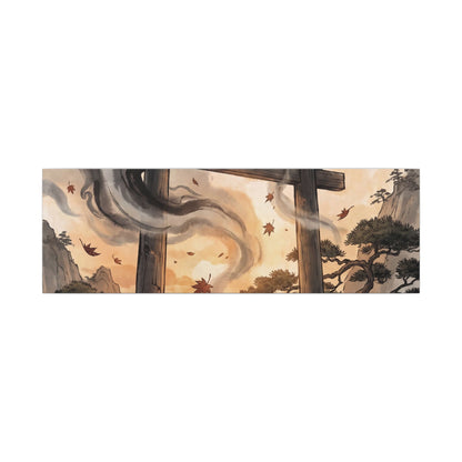 Torii Gate Ukiyo E Inspired Canvas Art | Serene Zen Art