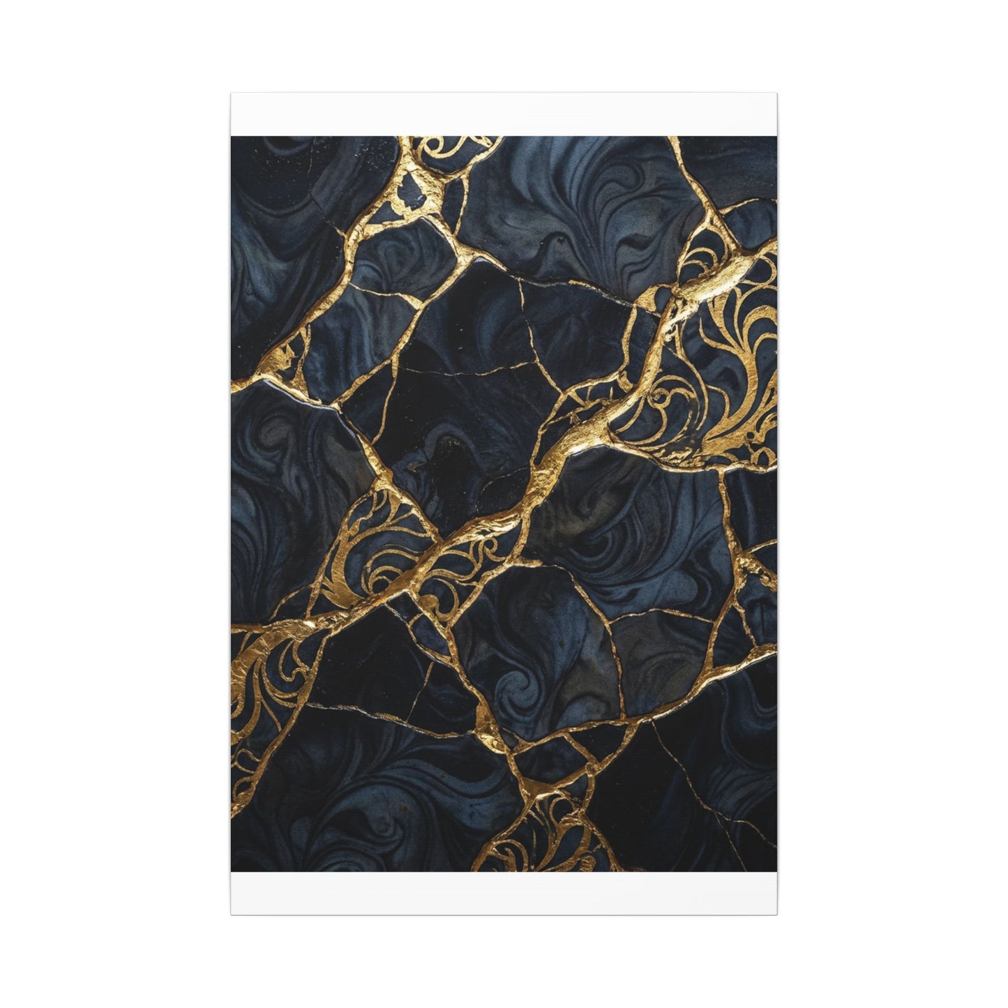 Kintsugi Gold Vein Canvas Art