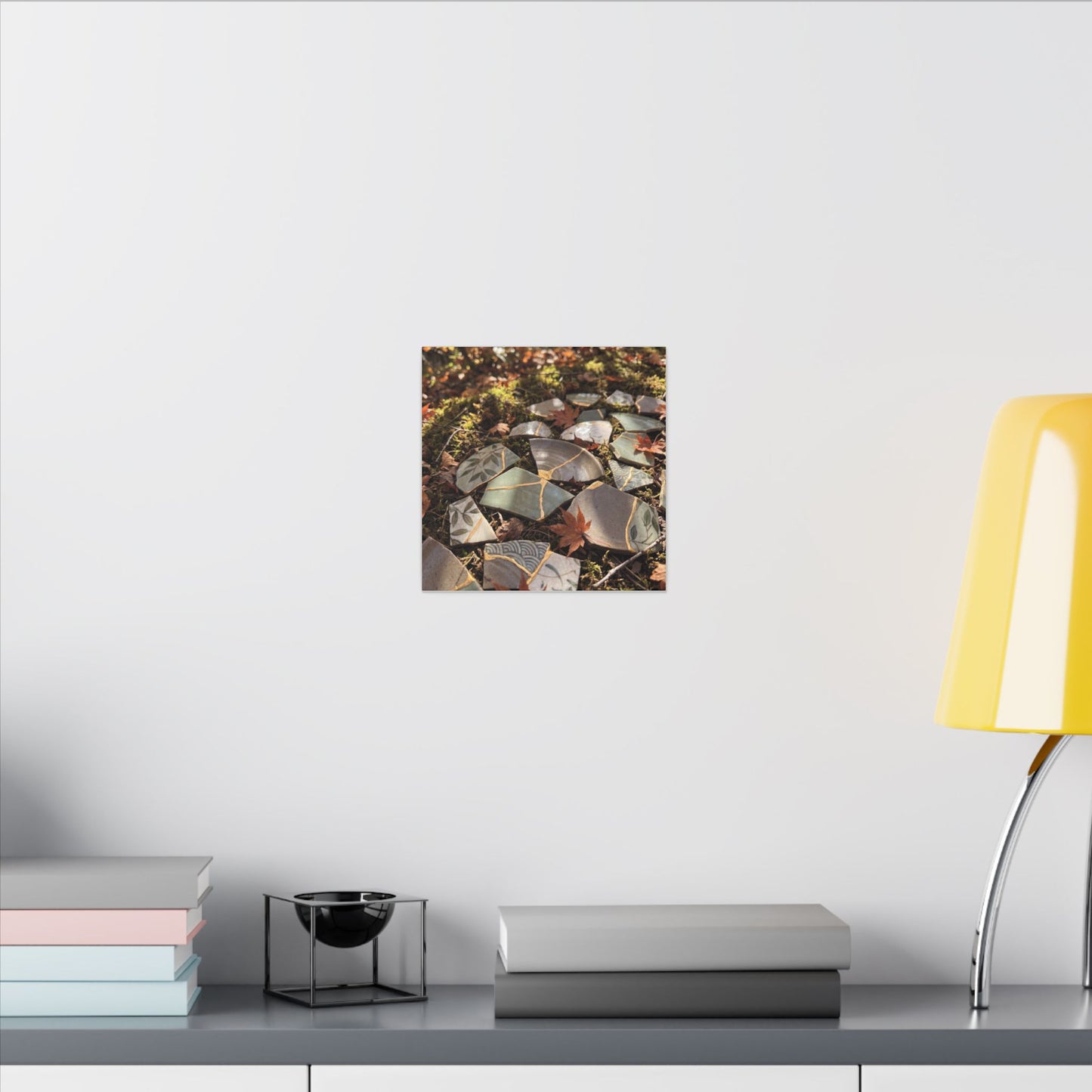 Broken Pottery Japanese Pattern Canvas Art | Elegant Japandi Art