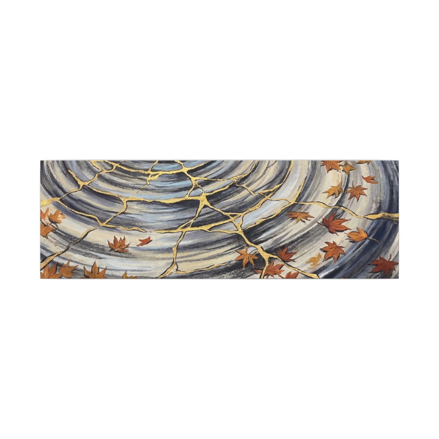 Moonlight Water Ripple Canvas Art - Kintsugi Fukinsei
