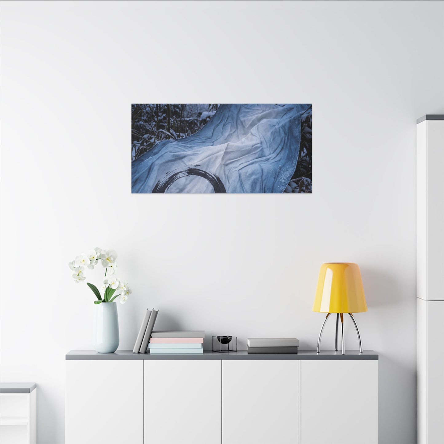 Moonlight Silk Drape Canvas Art - Zen Datsuzoku
