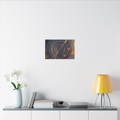 Water Ripple Gold Repair Canvas Art | Healing Kintsugi Art