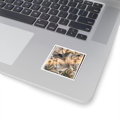 Paper Fold Summer Sticker | Japandi Neutral Design